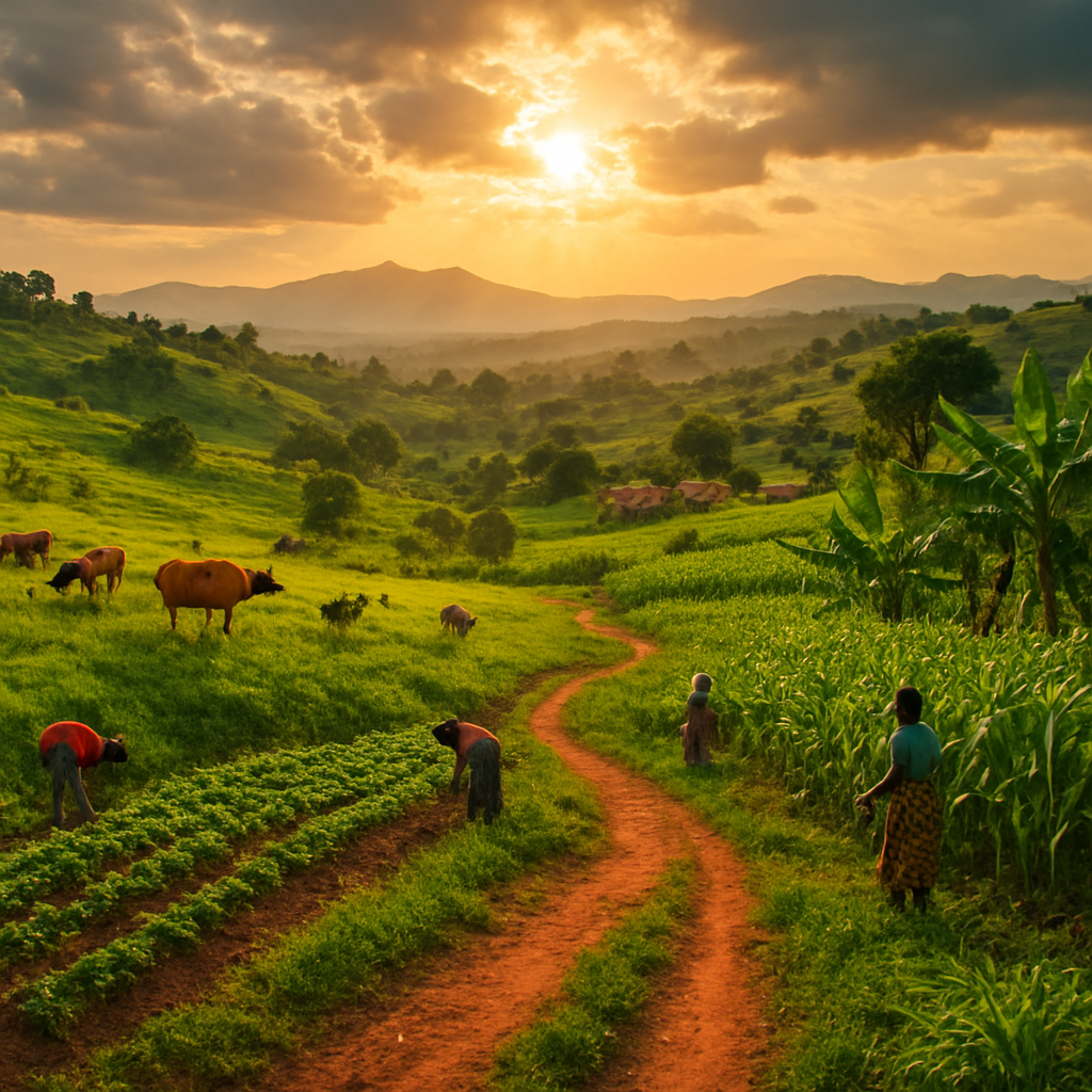 Ugandan farming landscape